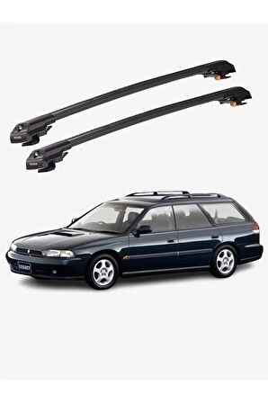 SUBARU LEGACY 1994-1999 TRX1 Thunder Carrier Kilitli Ara Atkı Taşıyıcı Tavan Barı Siyah