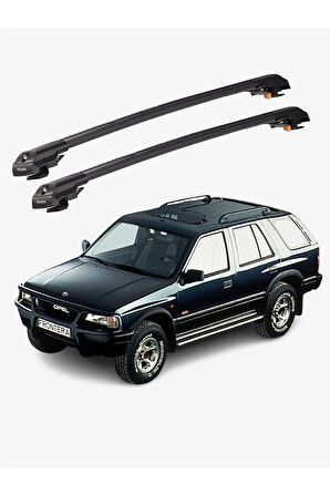 OPEL FRONTERA 1992-1998 TRX1 Thunder Carrier Kilitli Ara Atkı Taşıyıcı Tavan Barı Siyah