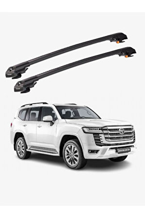 TOYOTA LAND CRUISER 2022-Sonrası TRX1 Thunder Carrier Kilitli Ara Atkı Taşıyıcı Tavan Barı Siyah
