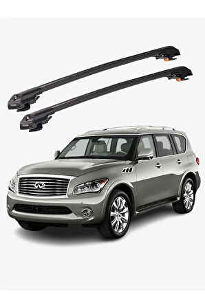 INFINITI QX56 2011-2013 TRX1 Thunder Carrier Kilitli Ara Atkı Taşıyıcı Tavan Barı Siyah