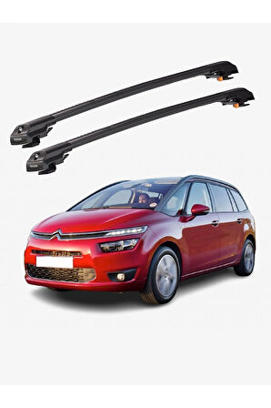 CITROEN C4 GRAND PICASSO 2006-2013 TRX1 Thunder Carrier Kilitli Ara Atkı Taşıyıcı Tavan Barı Siyah