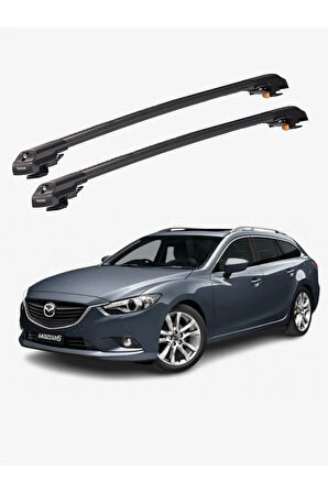 MAZDA 6 2013-Sonrası TRX1 Thunder Carrier Kilitli Ara Atkı Taşıyıcı Tavan Barı Siyah