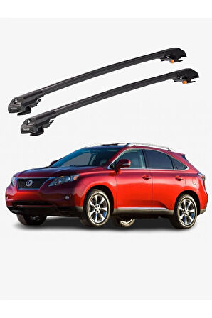 LEXUS RX 2010-2015 TRX1 Thunder Carrier Kilitli Ara Atkı Taşıyıcı Tavan Barı Siyah