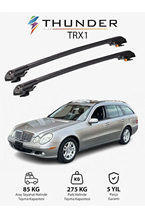 MERCEDES-BENZ E-CLASS 2004-2009 TRX1 Thunder Carrier Kilitli Ara Atkı Taşıyıcı Tavan Barı Siyah