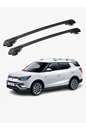 SSANGYONG TIVOLI XLV 2016-Sonrası TRX1 Thunder Carrier Kilitli Ara Atkı Taşıyıcı Tavan Barı Siyah