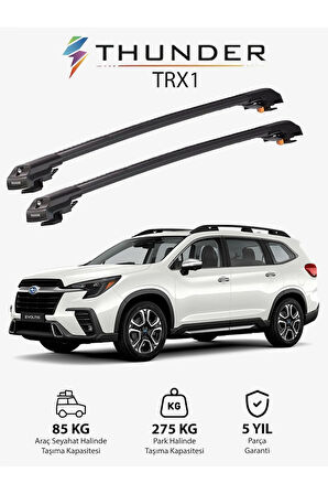 SUBARU EVOLTIS 2020-Sonrası TRX1 Thunder Carrier Kilitli Ara Atkı Taşıyıcı Tavan Barı Siyah