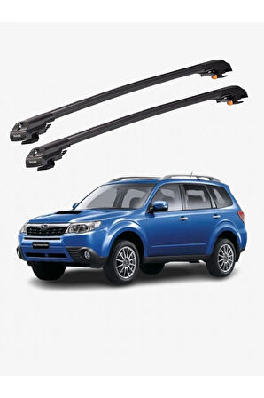 SUBARU FORESTER 2008-2012 TRX1 Thunder Carrier Kilitli Ara Atkı Taşıyıcı Tavan Barı Siyah