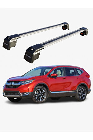 HONDA CR-V 2017-Sonrası TRX2 Thunder Carrier Kilitli Ara Atkı Taşıyıcı Tavan Barı Gri