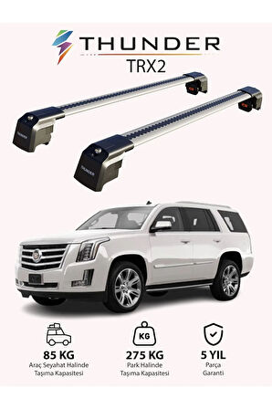 CADILLAC ESCALADE 2015-2020 TRX2 Thunder Carrier Kilitli Ara Atkı Taşıyıcı Tavan Barı Gri