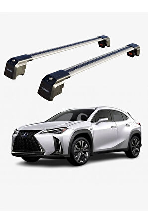 LEXUS UX 2019-Sonrası TRX2 Thunder Carrier Kilitli Ara Atkı Taşıyıcı Tavan Barı Gri