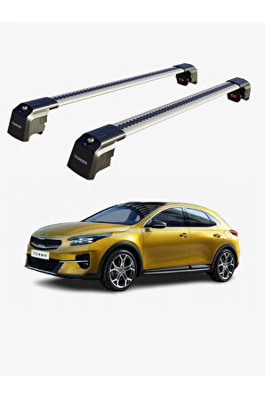 KIA XCEED 2019-Sonrası TRX2 Thunder Carrier Kilitli Ara Atkı Taşıyıcı Tavan Barı Gri