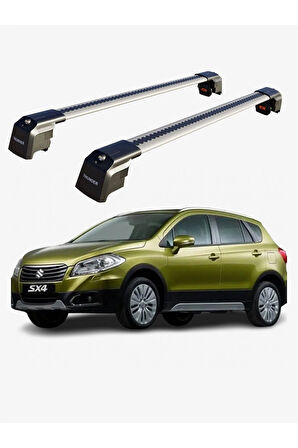 SUZUKI SX4 S-CROSS 2014-2021 TRX2 Thunder Carrier Kilitli Ara Atkı Taşıyıcı Tavan Barı Gri