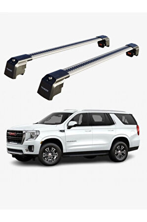 GMC YUKON 2015-2020 TRX2 Thunder Carrier Kilitli Ara Atkı Taşıyıcı Tavan Barı Gri