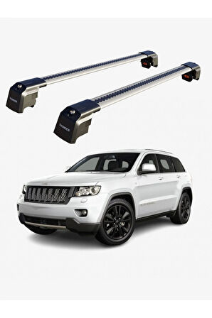 JEEP GRAND CHEROKEE 2011-Sonrası TRX2 Thunder Carrier Kilitli Ara Atkı Taşıyıcı Tavan Barı Gri