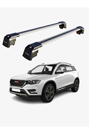 GREAT WALL HAVAL H6 2017-Sonrası TRX2 Thunder Carrier Kilitli Ara Atkı Taşıyıcı Tavan Barı Gri