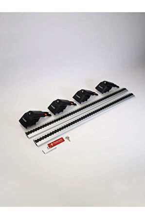 AUDI A6 AVANT 2005-2010 TRX2 Thunder Carrier Kilitli Ara Atkı Taşıyıcı Tavan Barı Gri