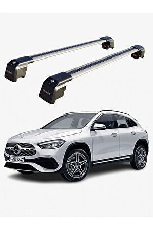 MERCEDES-BENZ GLA-CLASS 2020-Sonrası TRX2 Thunder Carrier Kilitli Ara Atkı Taşıyıcı Tavan Barı Gri