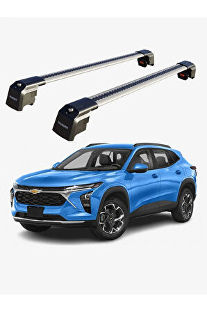 CHEVROLET TRAX 2013-Sonrası TRX2 Thunder Carrier Kilitli Ara Atkı Taşıyıcı Tavan Barı Gri