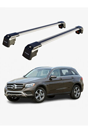 MERCEDES-BENZ GLC-CLASS 2016-2022 TRX2 Thunder Carrier Kilitli Ara Atkı Taşıyıcı Tavan Barı Gri