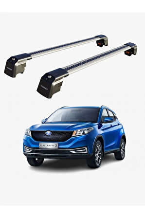 DONGFENG SERES E3 2020-Sonrası TRX2 Thunder Carrier Kilitli Ara Atkı Taşıyıcı Tavan Barı Gri