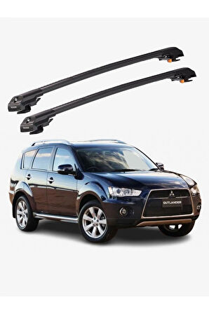MITSUBISHI OUTLANDER SPORT 2010-2022 TRX2 Thunder Carrier Kilitli Ara Atkı Taşıyıcı Tavan Barı Gri