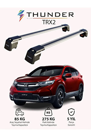 HONDA CR-V 2012-2018 TRX2 Thunder Carrier Kilitli Ara Atkı Taşıyıcı Tavan Barı Siyah