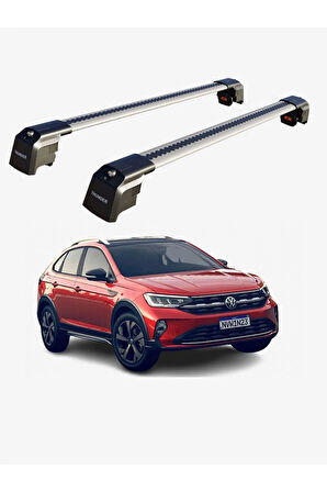 VOLKSWAGEN NIVUS 2021-Sonrası TRX2 Thunder Carrier Kilitli Ara Atkı Taşıyıcı Tavan Barı Siyah