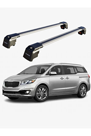 KIA CARNIVAL 2015-2020 TRX2 Thunder Carrier Kilitli Ara Atkı Taşıyıcı Tavan Barı Siyah