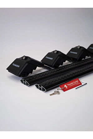 GENESIS GV80 2021-Sonrası TRX2 Thunder Carrier Kilitli Ara Atkı Taşıyıcı Tavan Barı Siyah