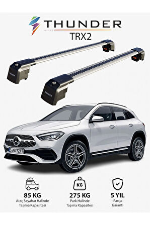 MERCEDES-BENZ GLA-CLASS 2020-Sonrası TRX2 Thunder Carrier Kilitli Ara Atkı Taşıyıcı Tavan Barı Siyah
