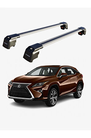 LEXUS RX 2016-Sonrası TRX2 Thunder Carrier Kilitli Ara Atkı Taşıyıcı Tavan Barı Siyah
