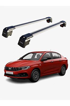 FIAT TIPO 2015-Sonrası TRX2 Thunder Carrier Kilitli Ara Atkı Taşıyıcı Tavan Barı Siyah