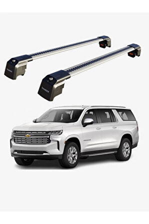 CHEVROLET SUBURBAN 2015-2020 TRX2 Thunder Carrier Kilitli Ara Atkı Taşıyıcı Tavan Barı Siyah