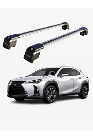 LEXUS UX 2019-Sonrası TRX2 Thunder Carrier Kilitli Ara Atkı Taşıyıcı Tavan Barı Siyah