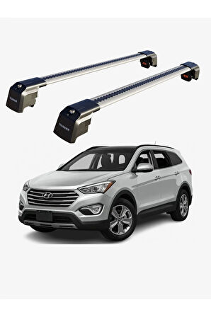 HYUNDAI SANTA FE 2013-2018 TRX2 Thunder Carrier Kilitli Ara Atkı Taşıyıcı Tavan Barı Siyah