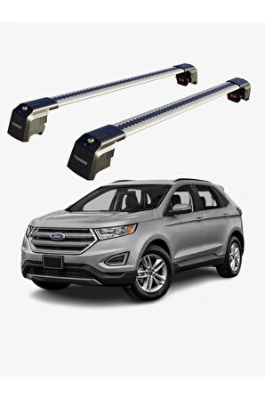FORD EDGE 2015-Sonrası TRX2 Thunder Carrier Kilitli Ara Atkı Taşıyıcı Tavan Barı Siyah