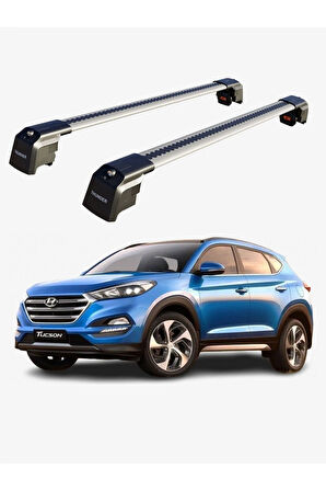 HYUNDAI TUCSON 2016-2021 TRX2 Thunder Carrier Kilitli Ara Atkı Taşıyıcı Tavan Barı Siyah