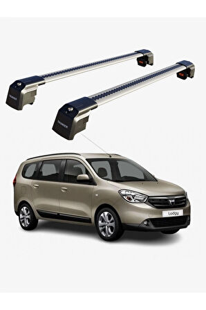 DACIA LODGY 2012-Sonrası TRX2 Thunder Carrier Kilitli Ara Atkı Taşıyıcı Tavan Barı Siyah