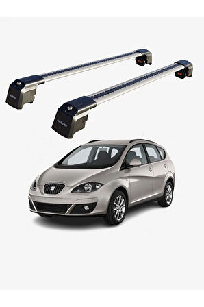 SEAT ALTEA XL 2006-2015 TRX2 Thunder Carrier Kilitli Ara Atkı Taşıyıcı Tavan Barı Siyah