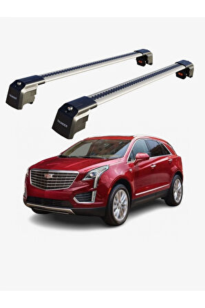 CADILLAC XT5 2016-Sonrası TRX2 Thunder Carrier Kilitli Ara Atkı Taşıyıcı Tavan Barı Siyah