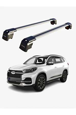 CHERY TIGGO 8 2018-Sonrası TRX2 Thunder Carrier Kilitli Ara Atkı Taşıyıcı Tavan Barı Siyah