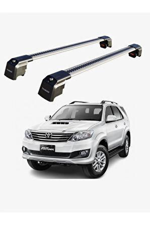 TOYOTA FORTUNER 2015-Sonrası TRX2 Thunder Carrier Kilitli Ara Atkı Taşıyıcı Tavan Barı Siyah