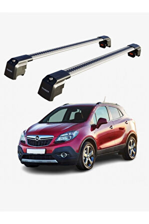 OPEL MOKKA 2013-2020 TRX2 Thunder Carrier Kilitli Ara Atkı Taşıyıcı Tavan Barı Siyah