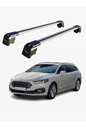FORD FOCUS ESTATE 2019-Sonrası TRX2 Thunder Carrier Kilitli Ara Atkı Taşıyıcı Tavan Barı Siyah