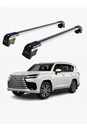 LEXUS LX 2016-Sonrası TRX2 Thunder Carrier Kilitli Ara Atkı Taşıyıcı Tavan Barı Siyah
