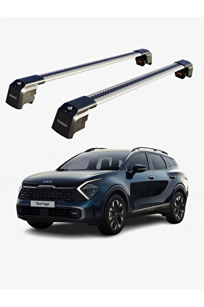 KIA SPORTAGE X-LINE 2022-Sonrası TRX2 Thunder Carrier Kilitli Ara Atkı Taşıyıcı Tavan Barı Siyah