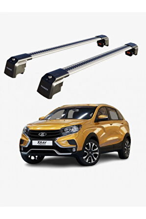 LADA XRAY 2015-Sonrası TRX2 Thunder Carrier Kilitli Ara Atkı Taşıyıcı Tavan Barı Siyah