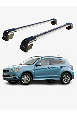 MITSUBISHI ASX 2010-2022 TRX2 Thunder Carrier Kilitli Ara Atkı Taşıyıcı Tavan Barı Siyah