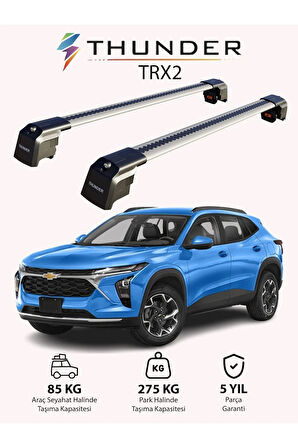 CHEVROLET TRAX 2013-Sonrası TRX2 Thunder Carrier Kilitli Ara Atkı Taşıyıcı Tavan Barı Siyah