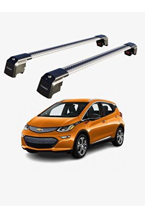 CHEVROLET BOLT 2017-Sonrası TRX2 Thunder Carrier Kilitli Ara Atkı Taşıyıcı Tavan Barı Siyah